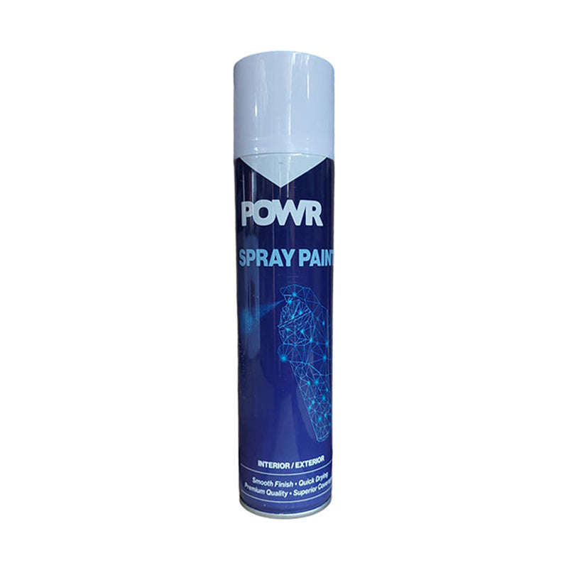 POWR Spray Paint Matt White 300ml ( 2 Pack )