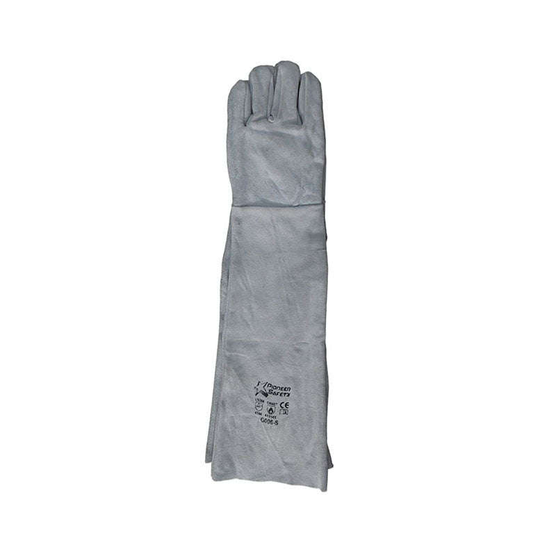 PIONEER SAFETY Gloves Leather Welding Chrome Cow Split D/Palm Shoulder 16" Large