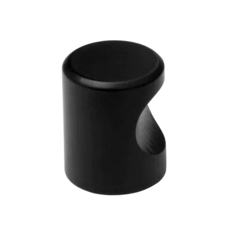 ROCO Cylindrical Drawer Knob Matt Black 20mm