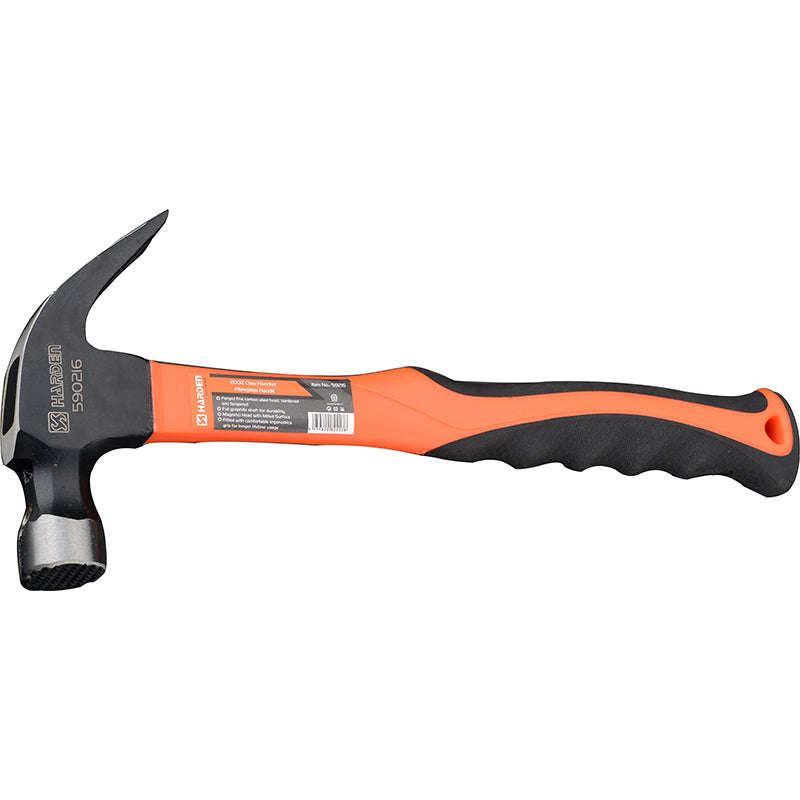 HARDEN Claw Hammer with Fibreglass Handle 700g