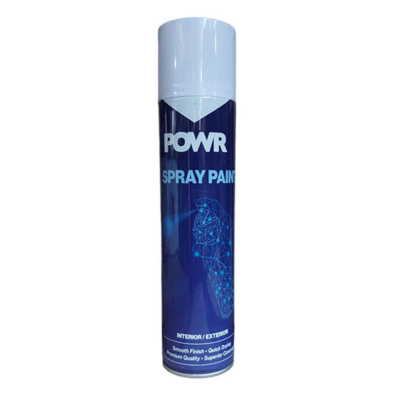 POWR Spray Paint STD 300ml Tin White Gloss