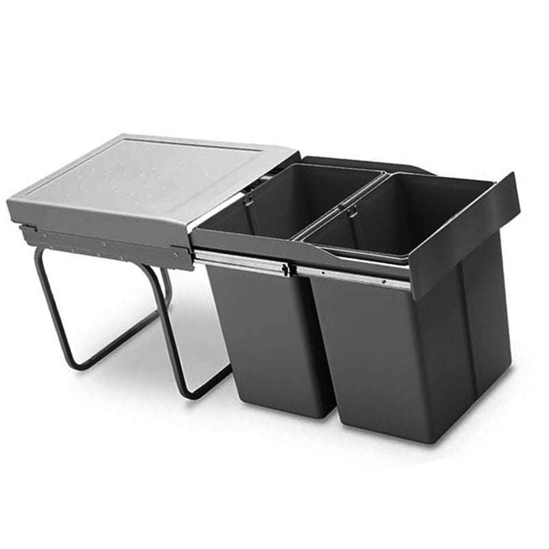 ROCO Pull Out Bin Economic 400/450 Unit Orion Grey 58 Litre