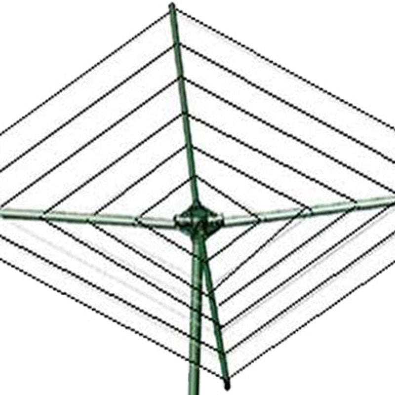 RIGGER Wash Line Rotary Windy Steel Green With Ground Spike/Anchor 30m