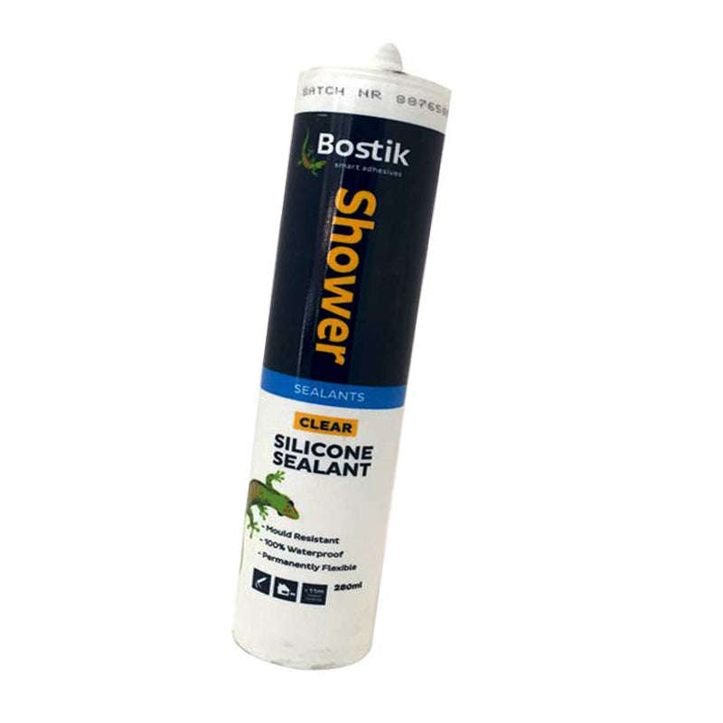 BOSTIK Shower Sanitary Silicone Sealant Clear 280ml
