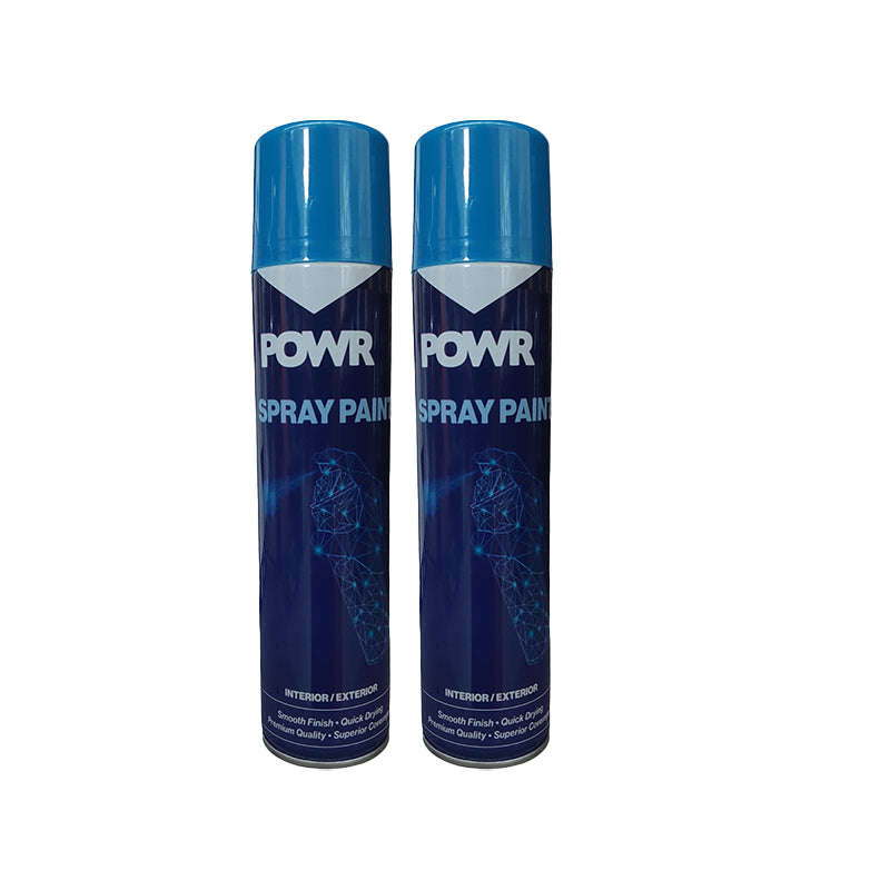 POWR Spray Paint Electric Blue 300ml ( 2 Pack )