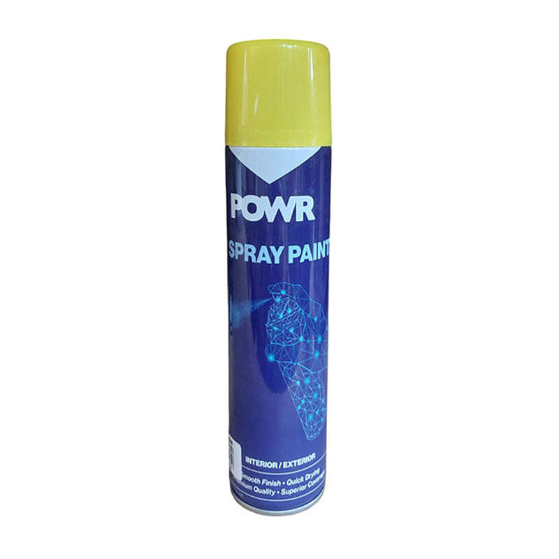 POWR Spray Paint STD 300ml Tin Yellow Canary ( 12 Pack )