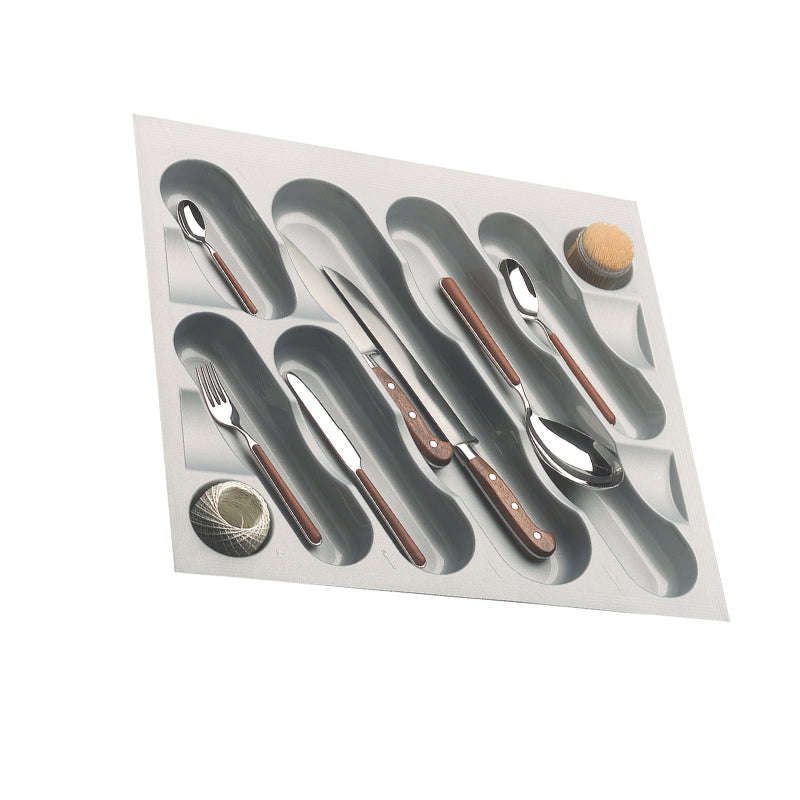 ROCO Cutlery Tray Metallic Grey 450mm Unit