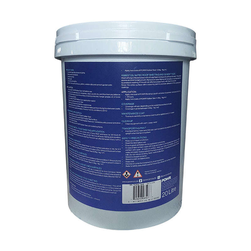 POWR Rubber Seal Waterproofing Coating Black 20 Litre