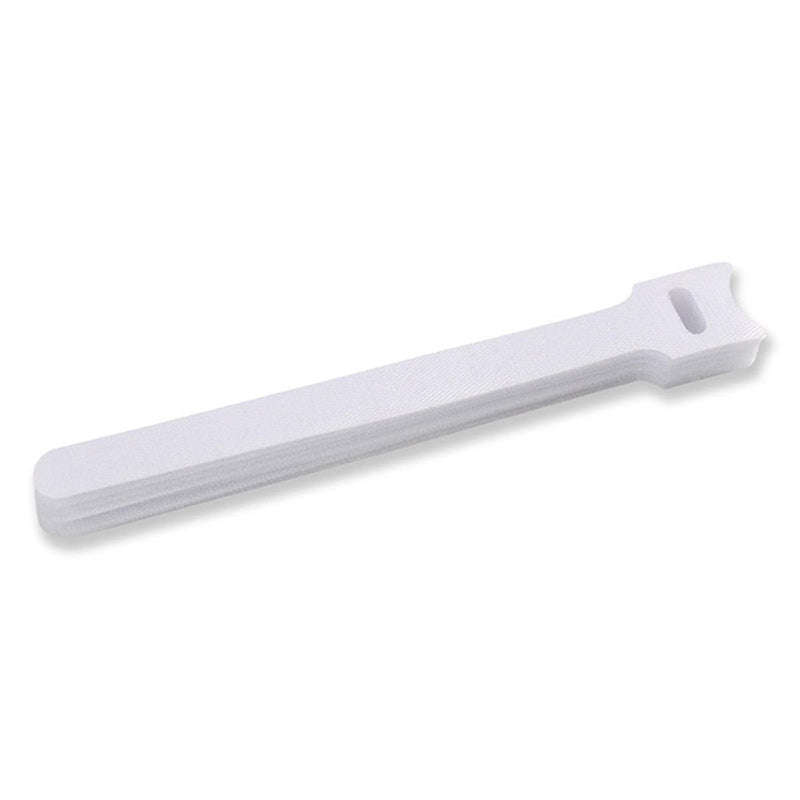 RUWAG Magic Reusable Velcro Cable Ties White 12.5mm x 300mm  ( Pack of 10 )