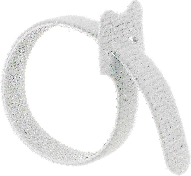 RUWAG Magic Reusable Velcro Cable Ties White 12.5mm x 200mm ( Pack of 10 )