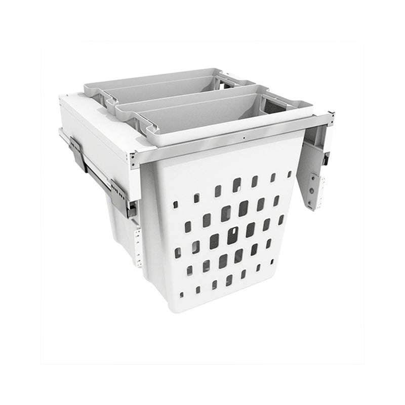 ROCO Pull Out Laundry Bin (600mm Base) White 80 Litre