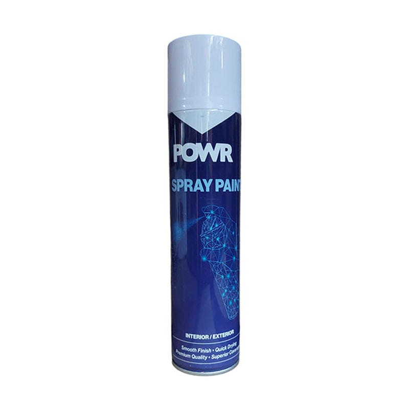 POWR Spray Paint STD 300ml Tin White Gloss
