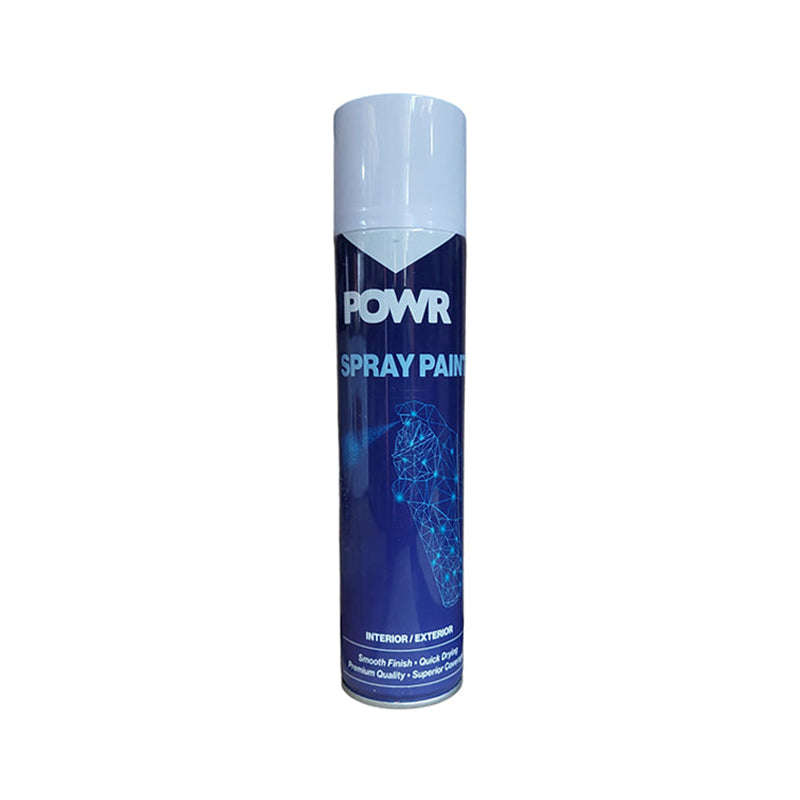 POWR Spray Paint Matt White 300ml ( 2 Pack )
