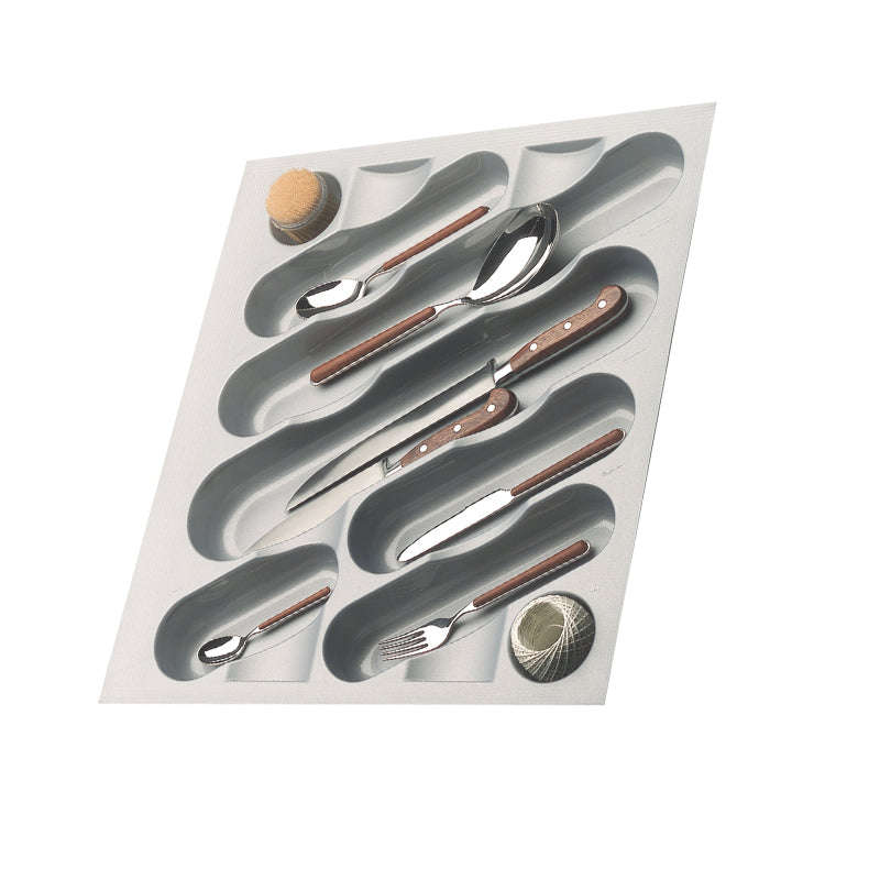 ROCO Cutlery Tray Metallic Grey 450mm Unit