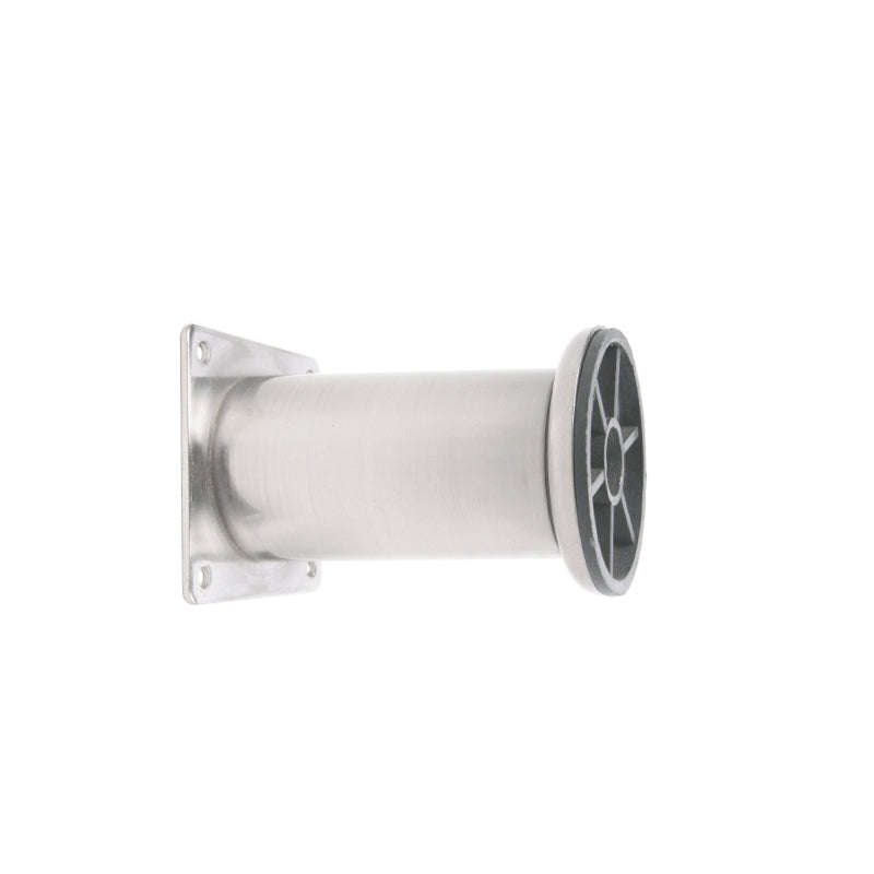 ROCO Adjustable Round Table Leg Silver 100mm x 50mm