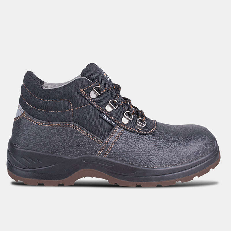 DOT Safety Boot Granite Oil And Acid Steel Toe Black SABS