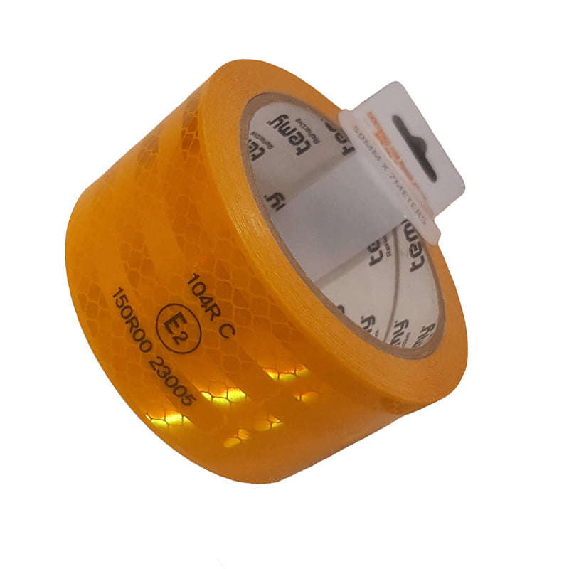 TEMY Reflective Tape Yellow 50mm X 7m