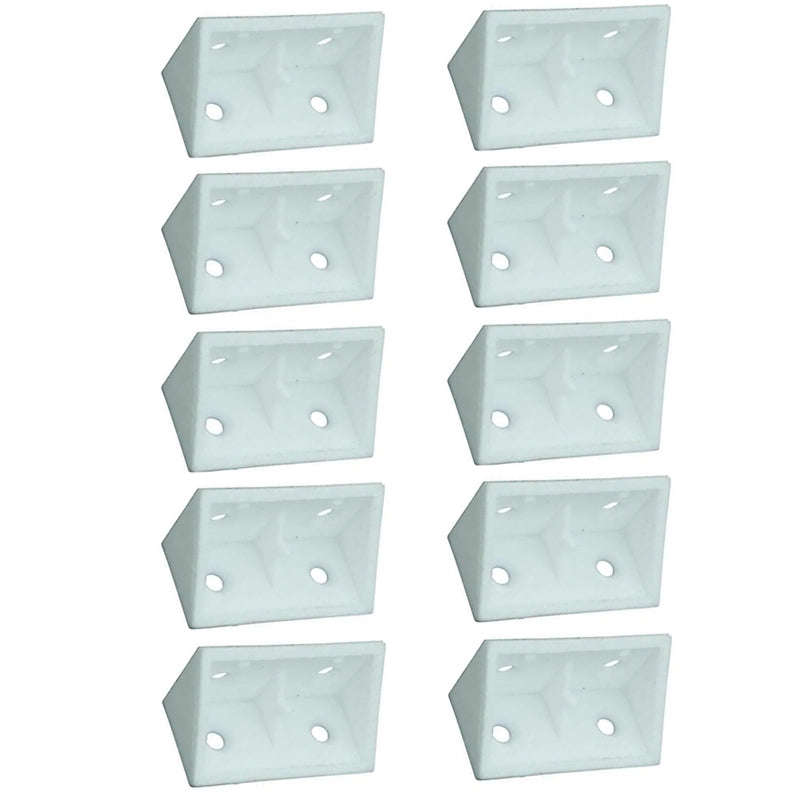 ROCO Prepack Double Bracket With Lids White ( 10 Per Pack )