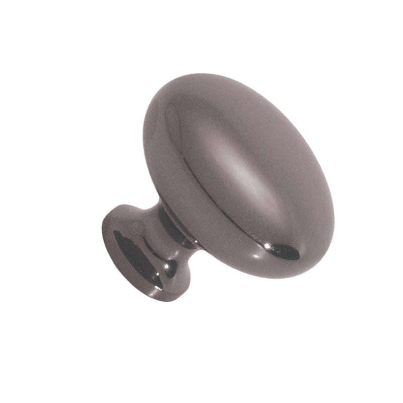 ROCO Small Base Drawer Knob Black Nickel 32mm