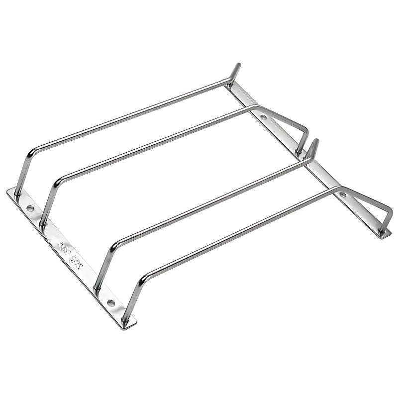 ROCO Wine Glass Holder Chrome 2 Layer For 6 Glasses