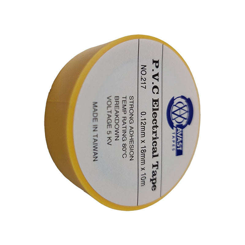 AVAST PVC Insulation Tape Yellow 10m