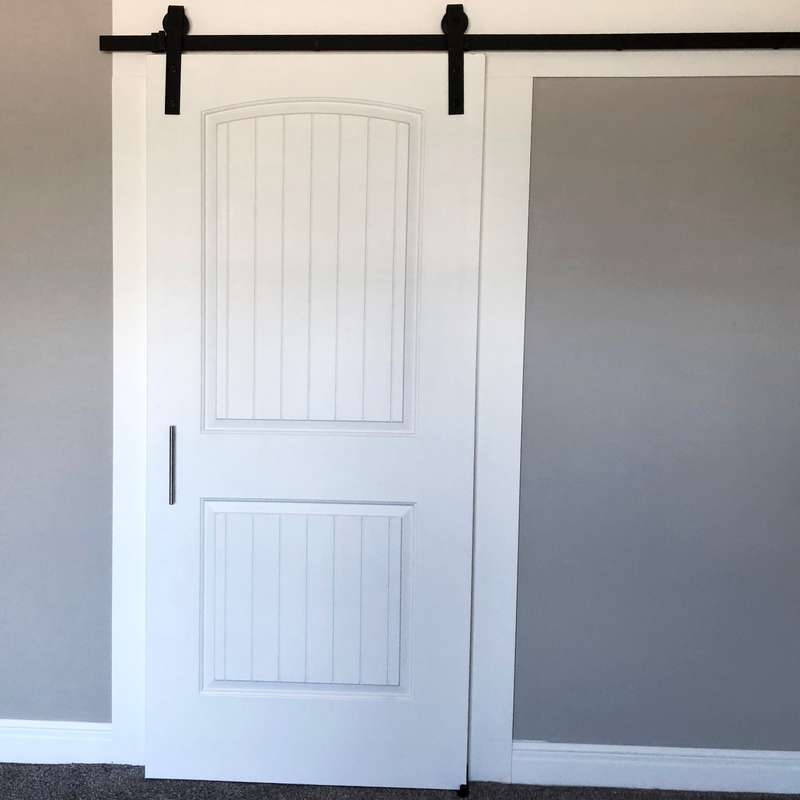 ROCO Single Barn Door Runner Complete Kit Black 2m