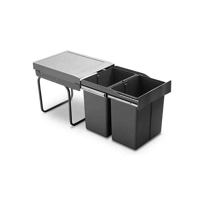 ROCO Pull Out Bin Economic 400/450 Unit Orion Grey 58 Litre