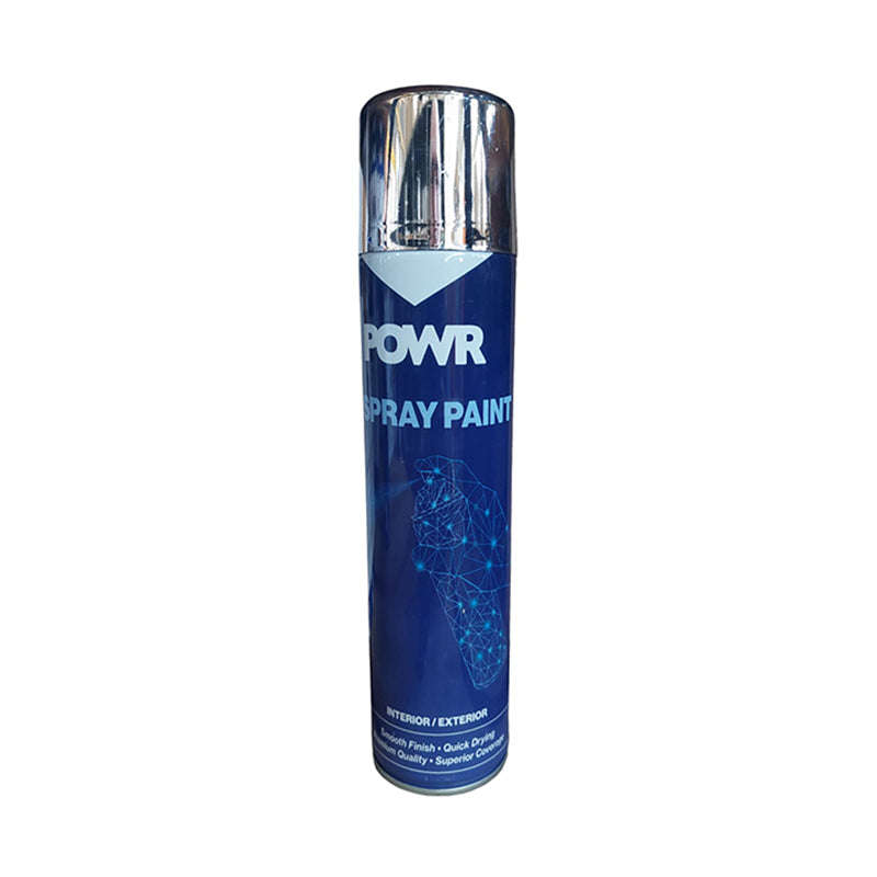 POWR Spray Paint Metallic Chrome Mirror 300ml ( 12 Pack )