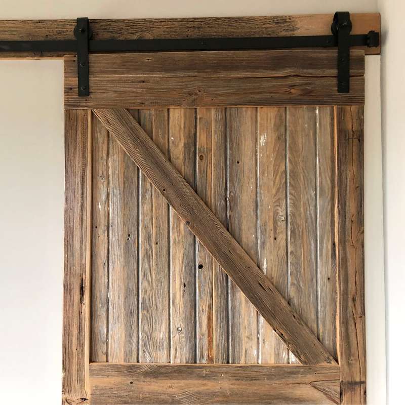 ROCO Single Barn Door Runner Complete Kit Black 2m