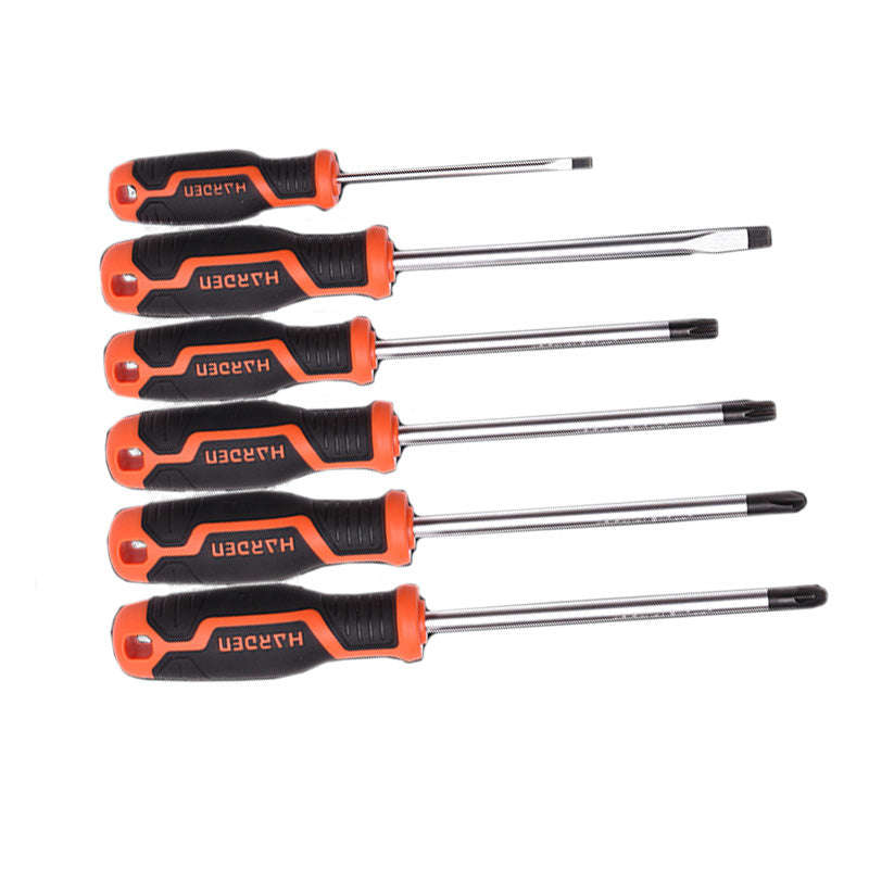 HARDEN Screwdriver Set Soft Handle 6 Pieces