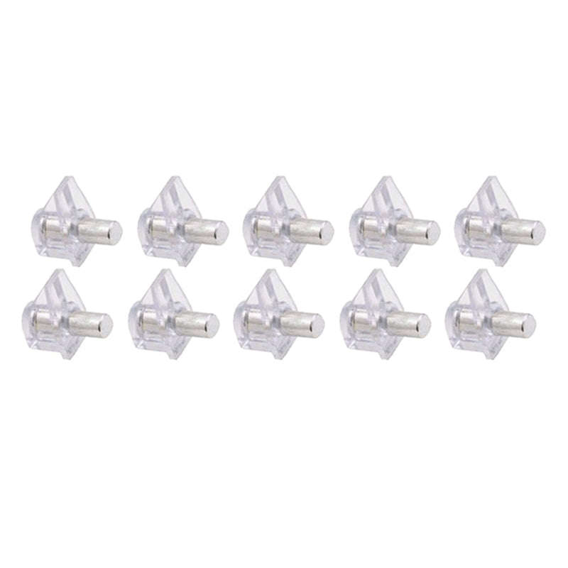ROCO Prepack Shelf Support Clear With Steel Pin ( 10 Per Pack )