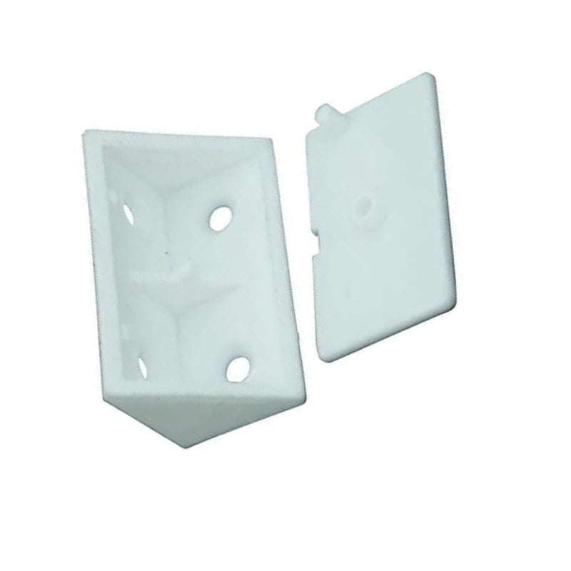 ROCO Prepack Double Bracket With Lids White ( 10 Per Pack )