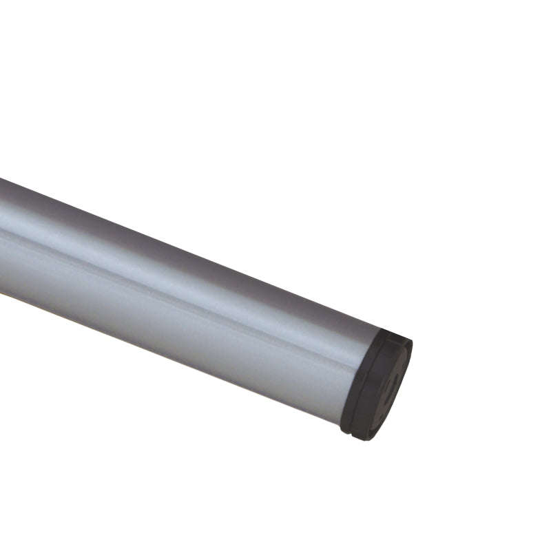 ROCO Worktop Table Leg Satin Chrome 710mm x 60mm