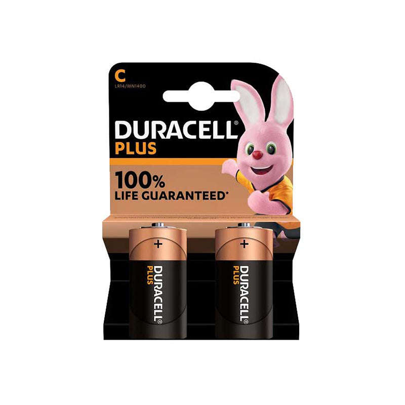 DURACELL Plus Battery C Appliance 1.5v ( Pack of 2 )