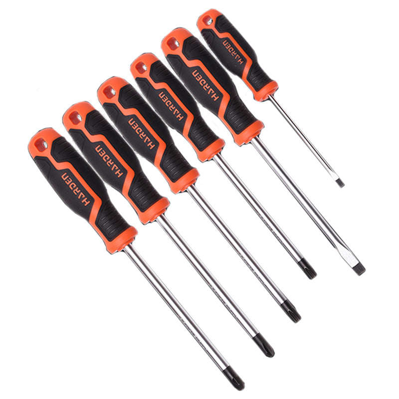 HARDEN Screwdriver Set Soft Handle 6 Pieces