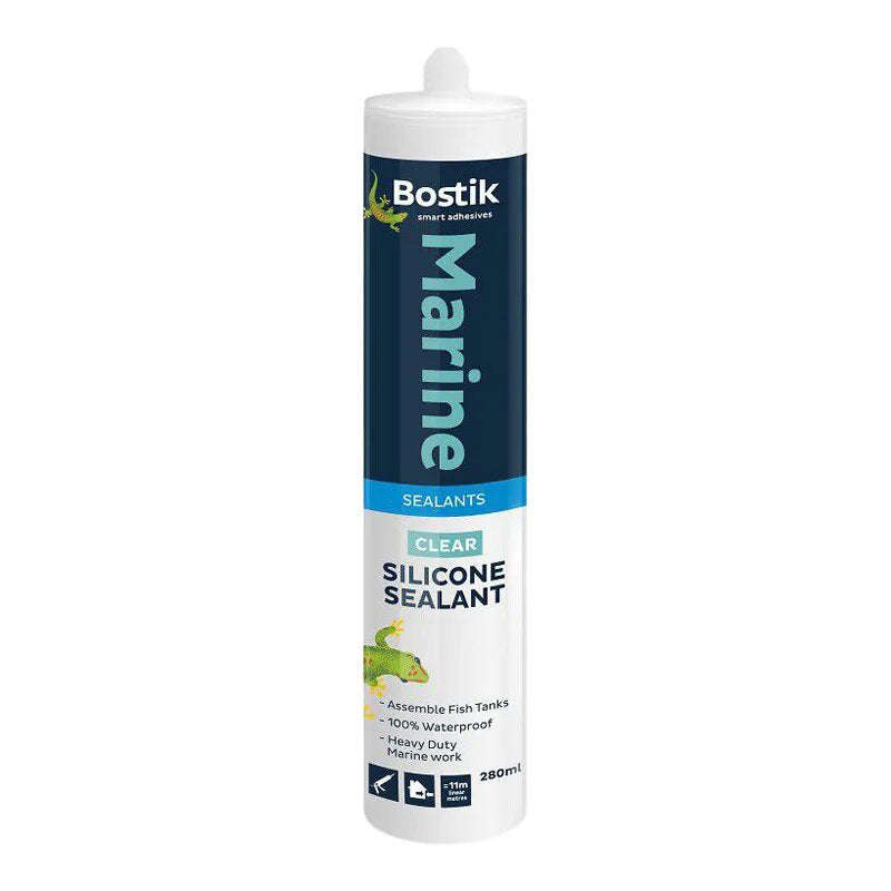 BOSTIK Marine Silicone Sealant Clear 280ml