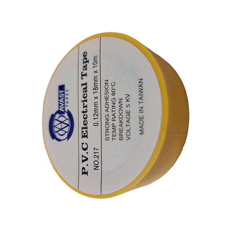 AVAST PVC Insulation Tape Yellow 10m