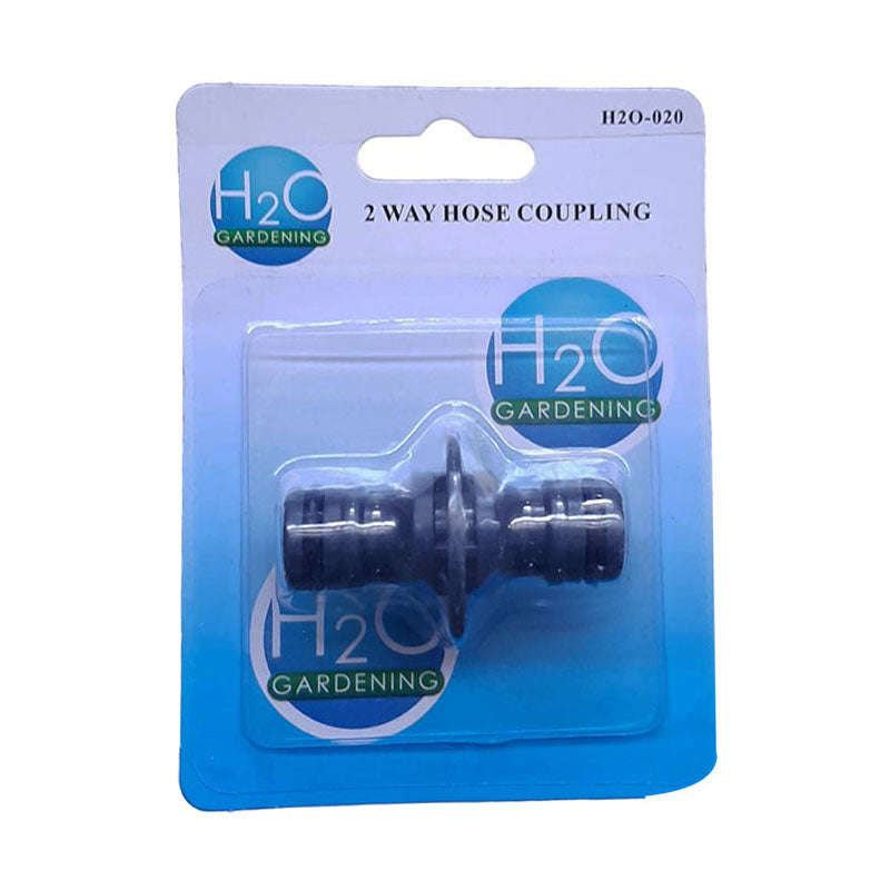 H20 Garden Hose Coupling 2 Way Split Water Flow