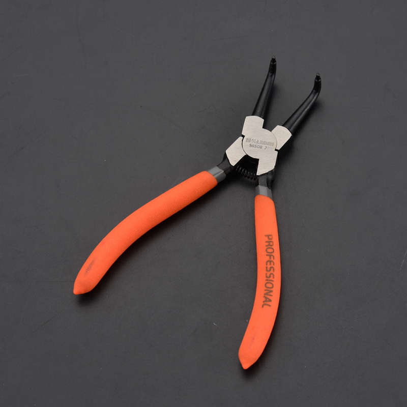 HARDEN Circlip Plier Internal Bent Jaw 7" (170mm)