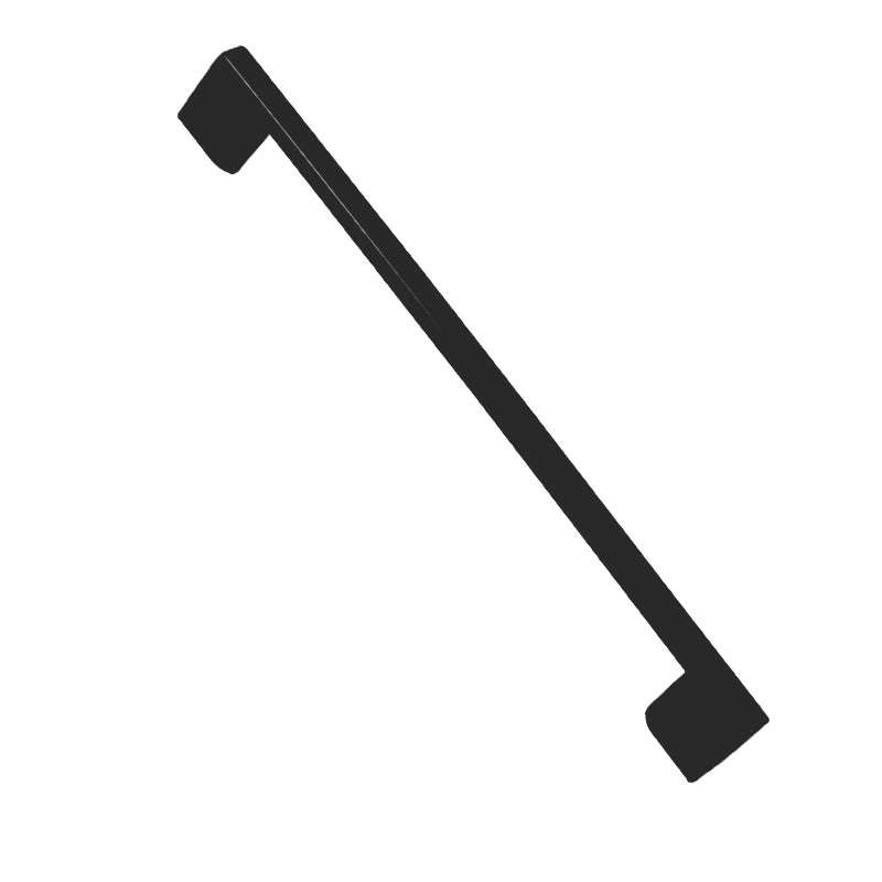 ROCO Neptune Aluminium Cupboard Handle Matt Black 128mm