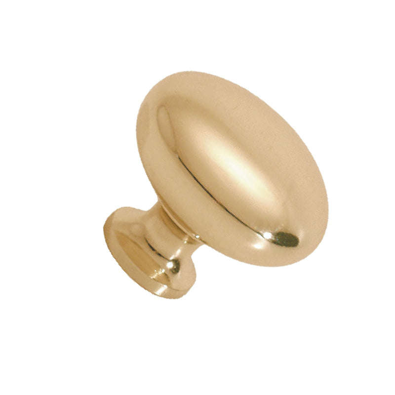 ROCO Small Base Drawer Knob Brass Plated 32mm