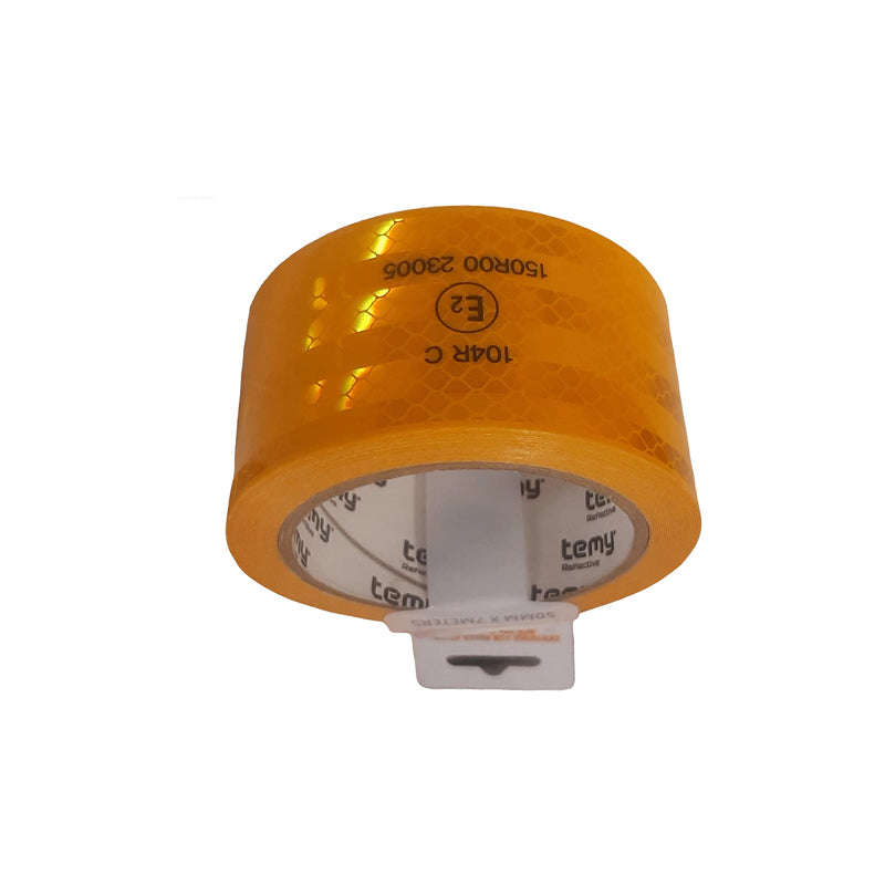 TEMY Reflective Tape Yellow 50mm X 7m