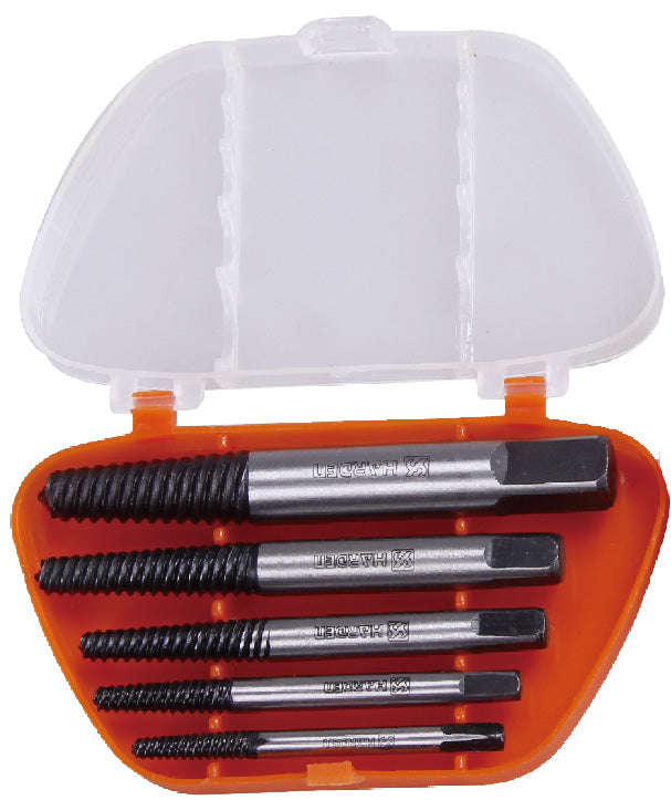HARDEN 5 Piece Coarse Thread Screw Extractor Set