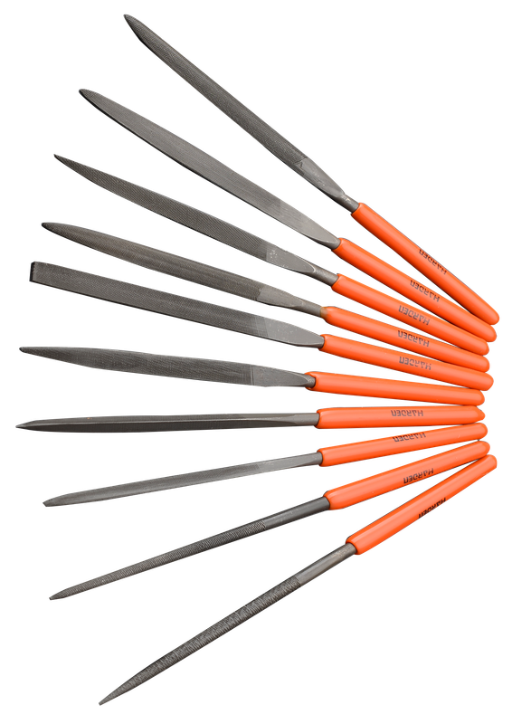 HARDEN 10 Piece Needle File Set  - 4 x 160mm