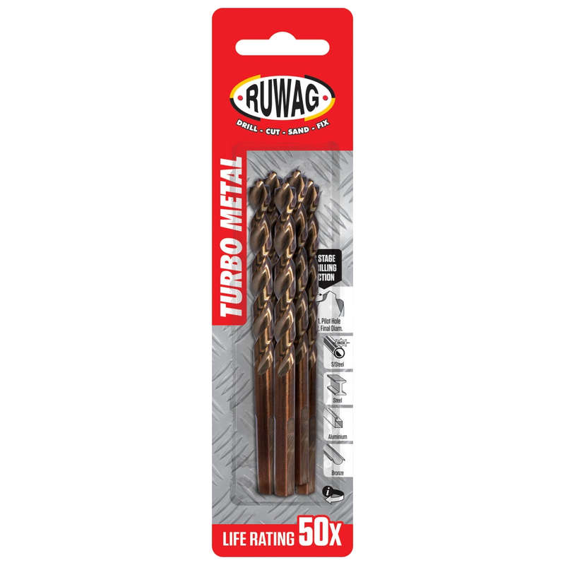 RUWAG 5 Piece Multi-Purpose Drill Bit Set: 5-12mm