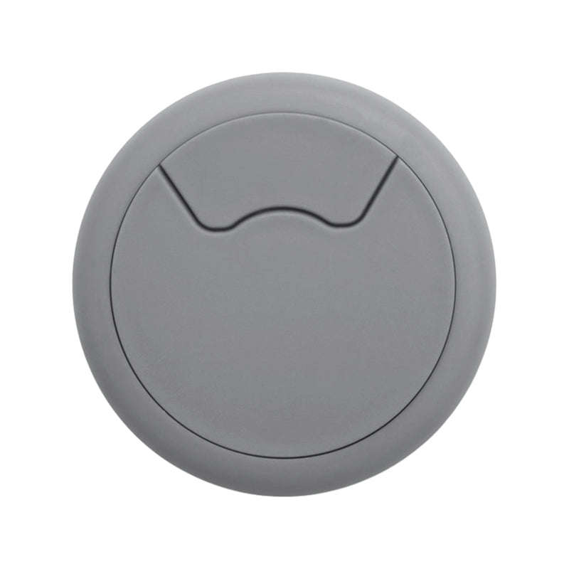ROCO Round Cable Management Desk/Counter Port Grey 64mm