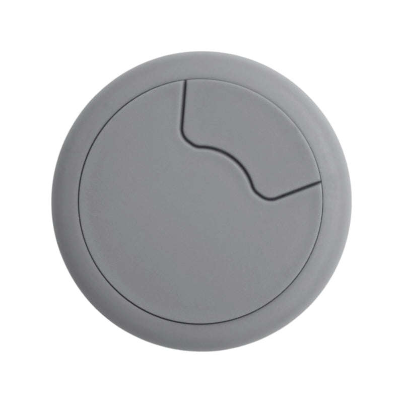 ROCO Round Cable Management Desk/Counter Port Grey 64mm