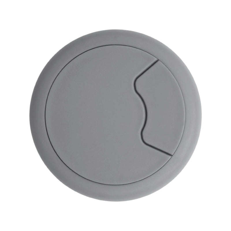 ROCO Round Cable Management Desk/Counter Port Grey 64mm