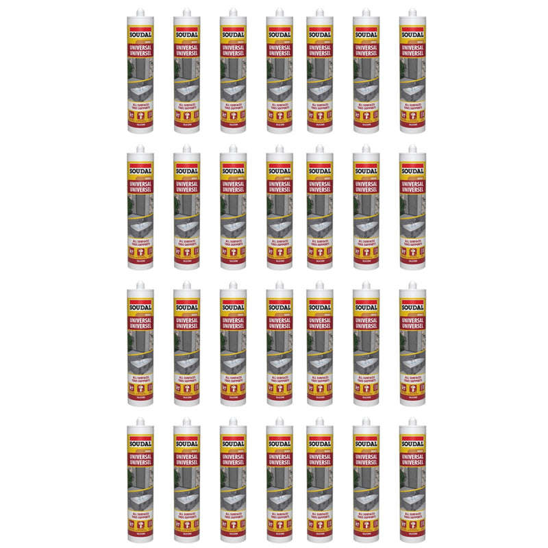 SOUDAL Universal Silicone Sealant Bronze 270ML ( 24 Pack )