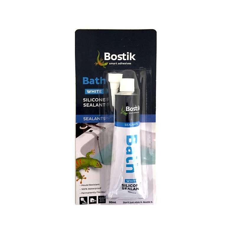 BOSTIK Bath Sanitary Silicone Sealant White 90ml